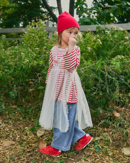 Tulle Layered Ruffle Dress