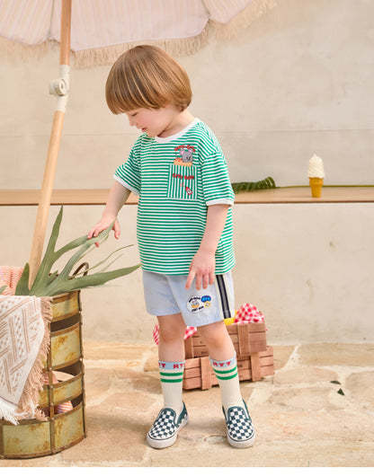 [26S] Tape Trim Shorts
