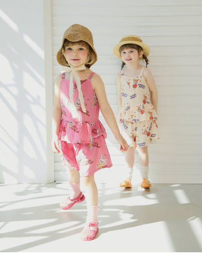[26S] Woven Strap Top Set