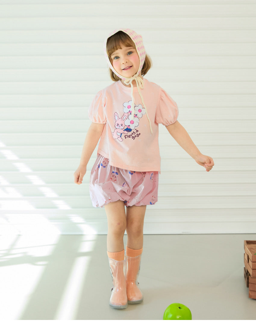 [26S] Single Jersey Puff Sleeve T-Shirt