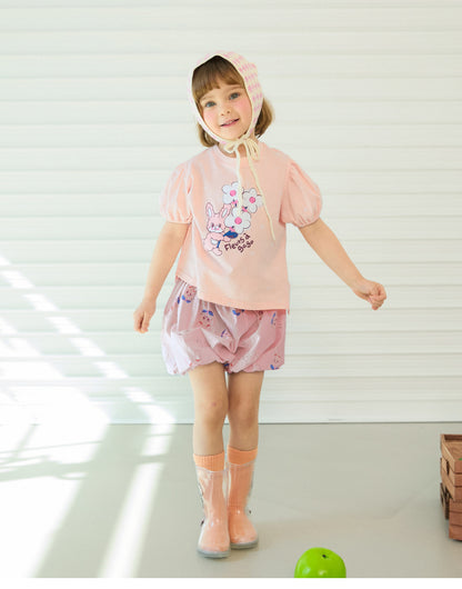 [26S] Single Jersey Puff Sleeve T-Shirt