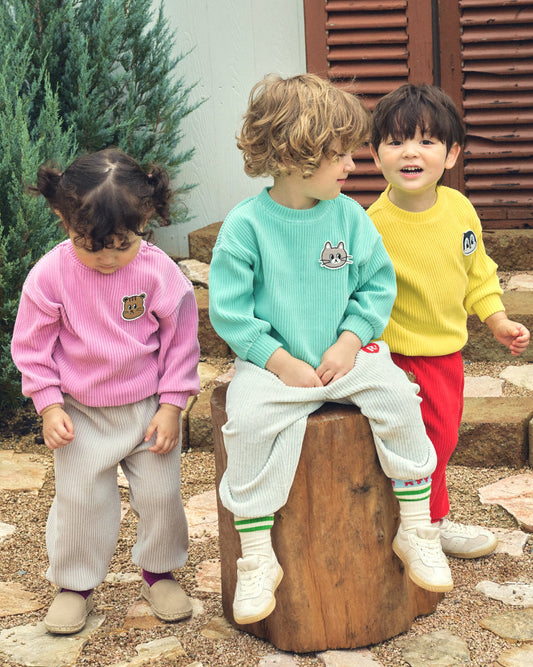 Velour Rib Cozy Two-Tone Set