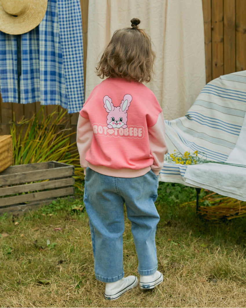 Mini French Terry Color-Block Sweatshirt