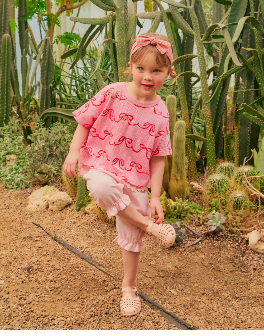 [26S] Crinkle All-Over Crop T-Shirt