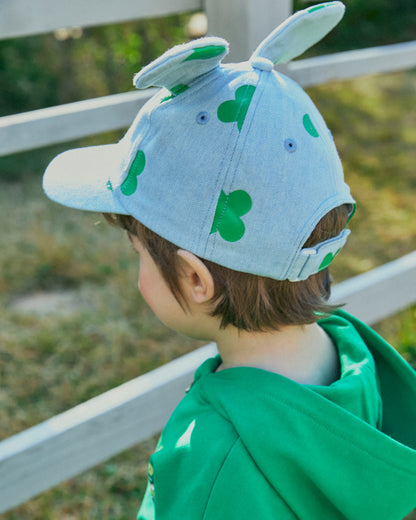 Denim All-Over Earflap Ball Cap