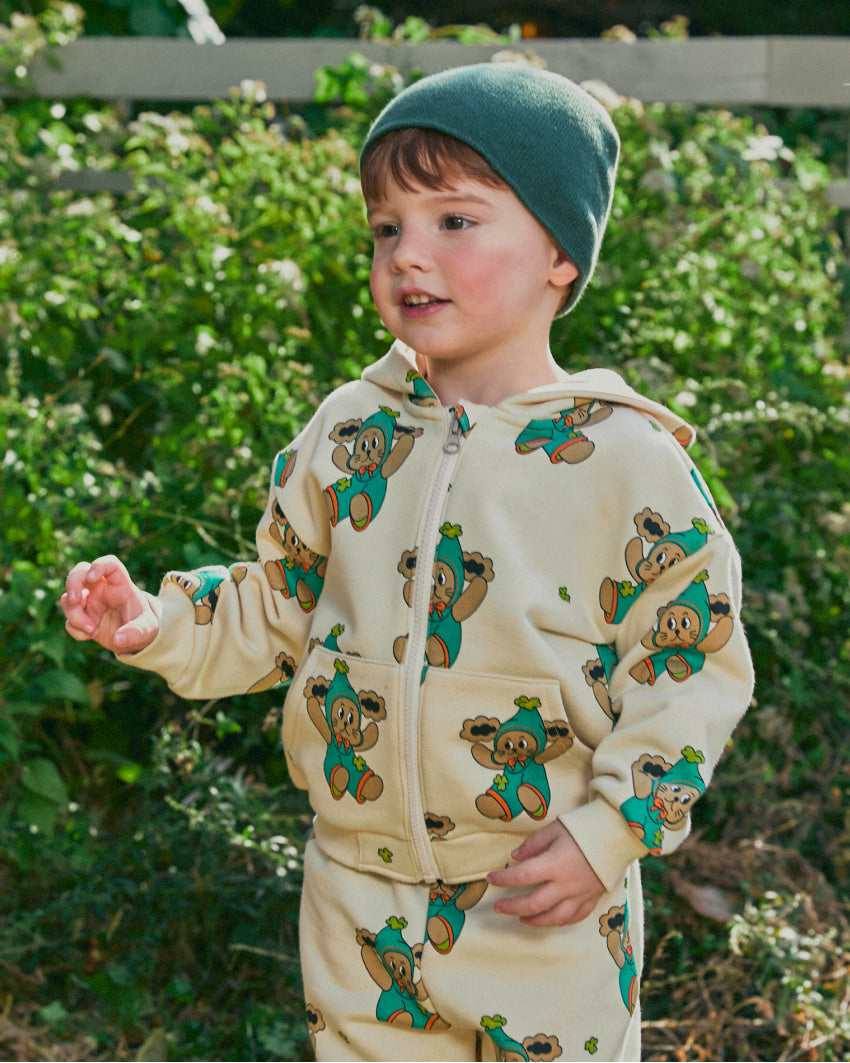 Mini French Terry All-Over Hoodie Set