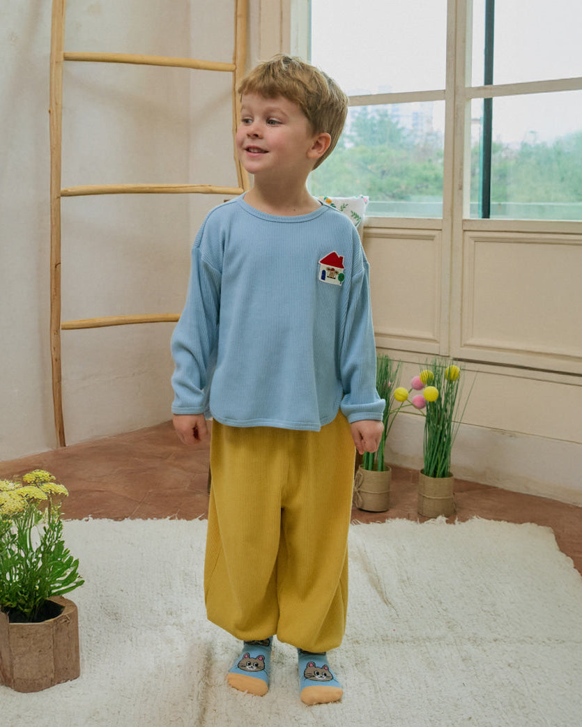 Ribbed Color Block Loungewear