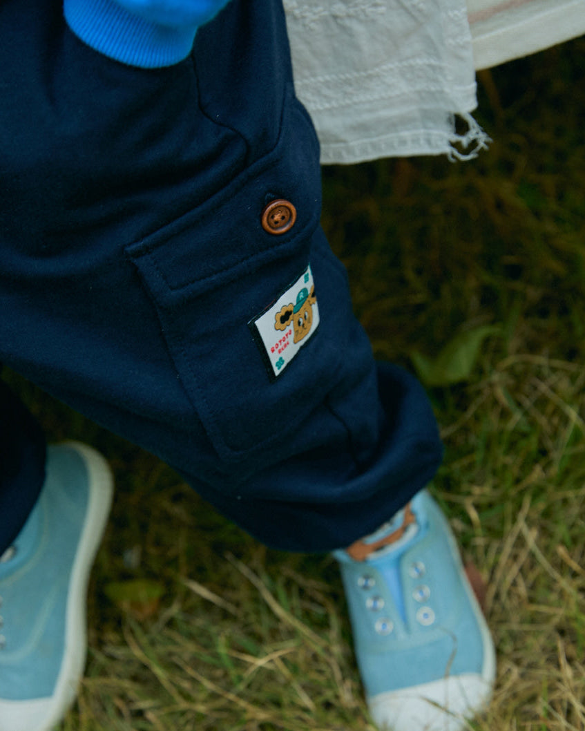 Mini French Terry Cargo Jogger Pants