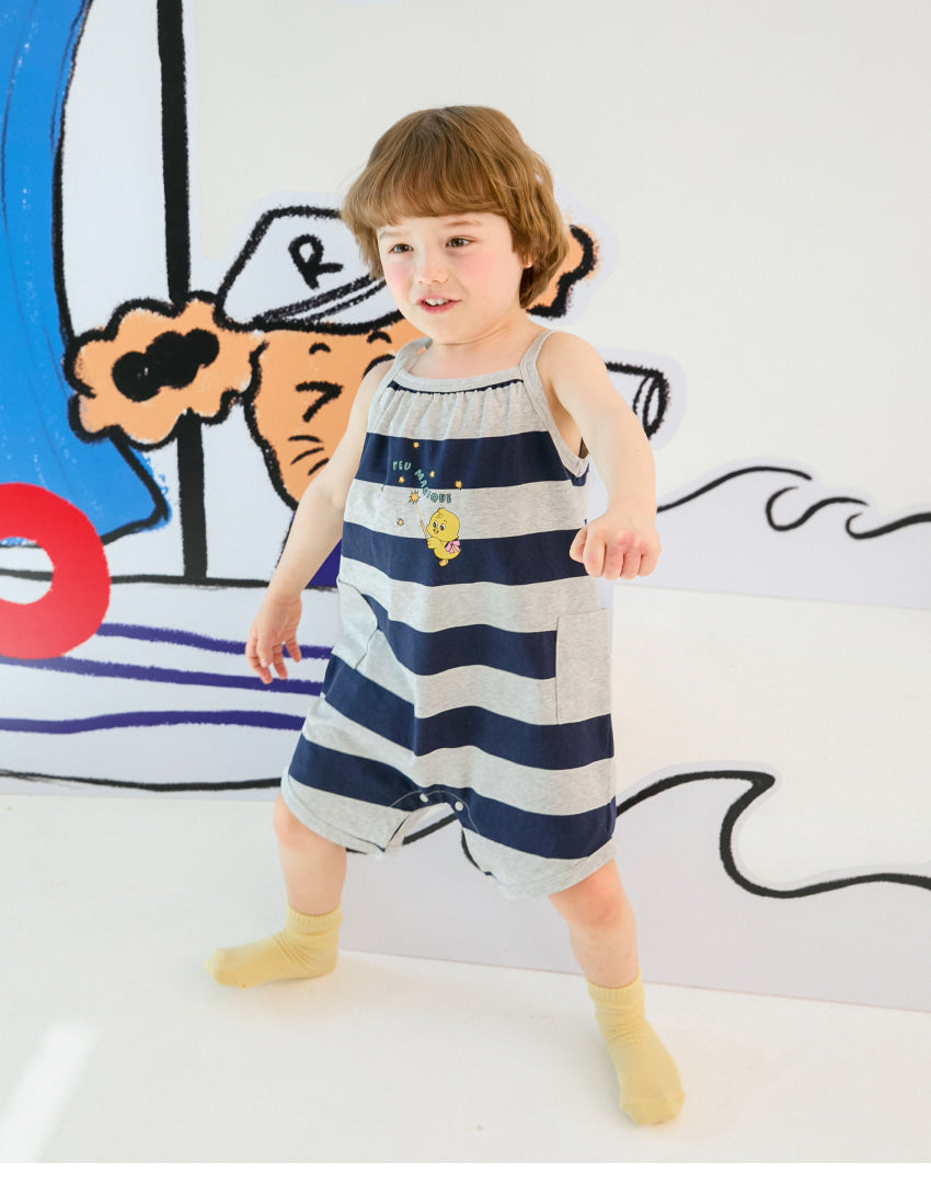 [26S] Stripe Jumpsuit