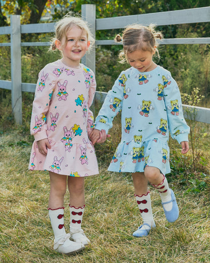 Mini French Terry All-Over Dress