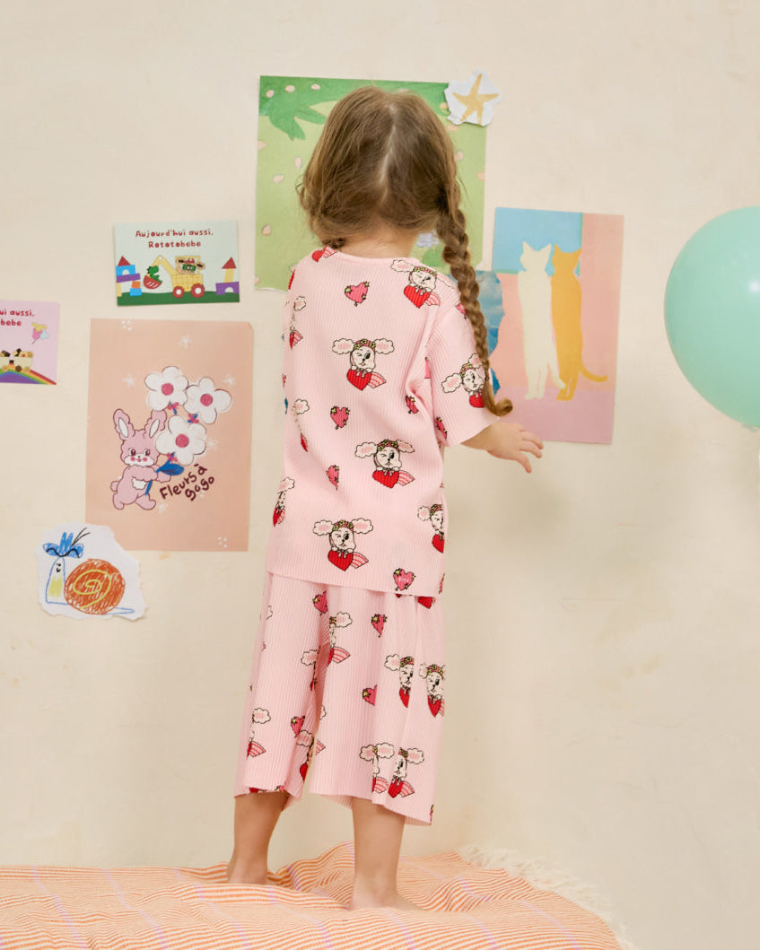 [26S] Crinkle All-Over Loungewear