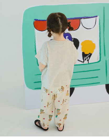 [26S] All-Over Seersucker Relaxed Pants