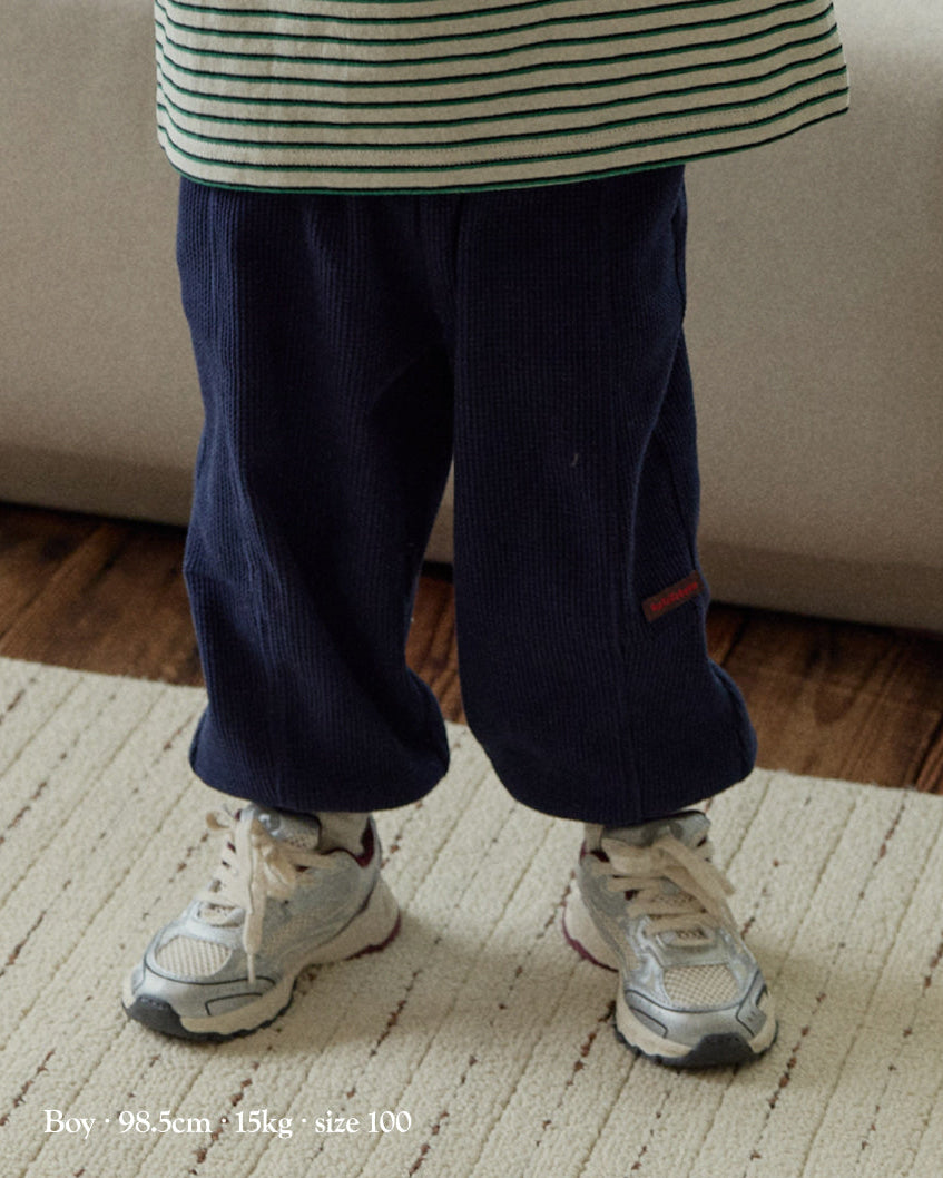 [26F] Waffle Panel Jogger Pants
