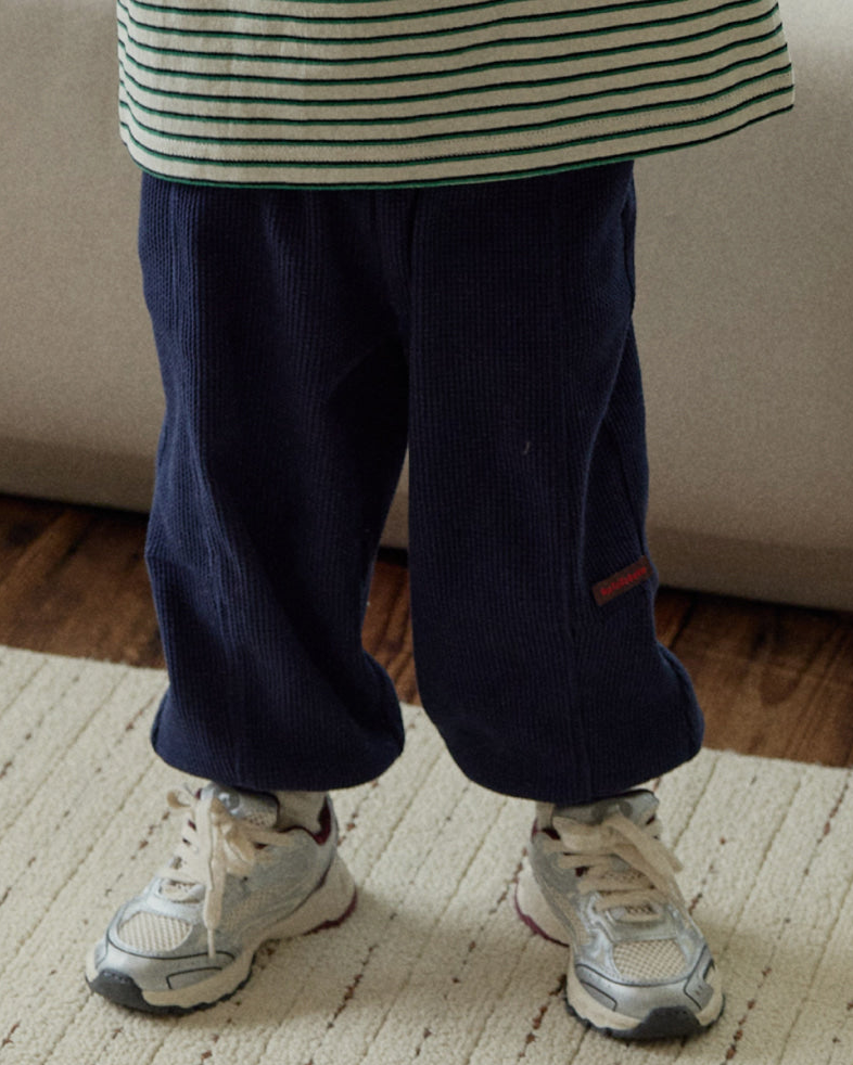 [26F] Waffle Panel Jogger Pants
