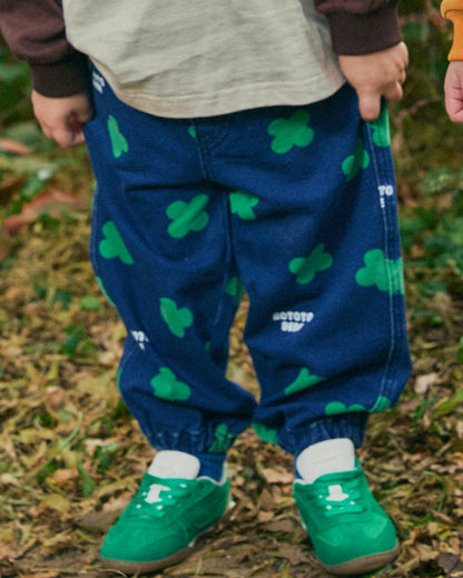 Jersey Denim All-Over Jogger Pants