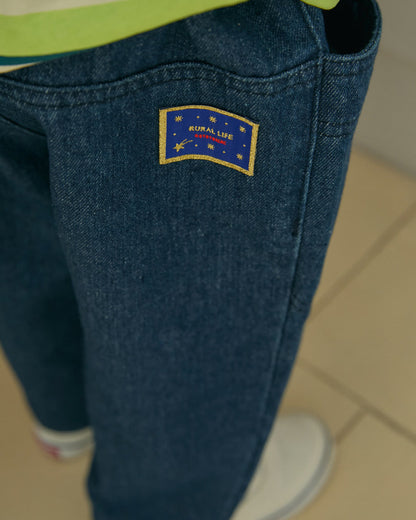 Denim Pocket Baggy Pants