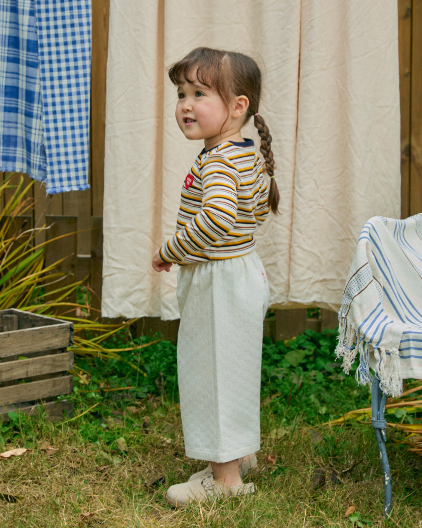 Woven Jacquard 3/4 Pants