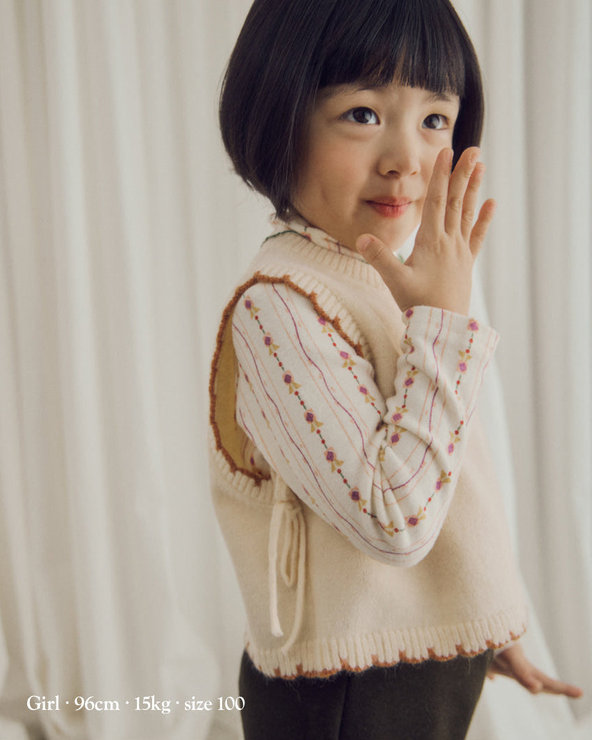 [26W] Atelier Embroidered Knit Vest