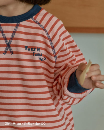 [26F] Terry Striped Stitch Set