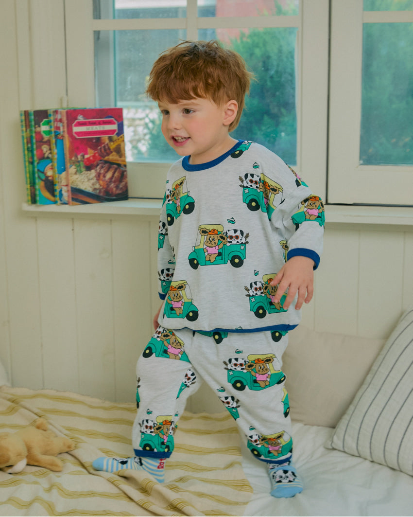 Cotton Modal All-Over Loose Fit Loungewear