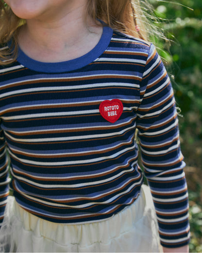 Stretch Rib Stripe T-Shirt
