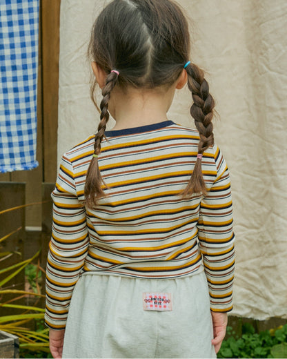 Stretch Rib Stripe T-Shirt