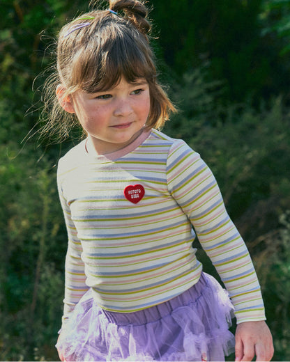 Stretch Rib Stripe T-Shirt