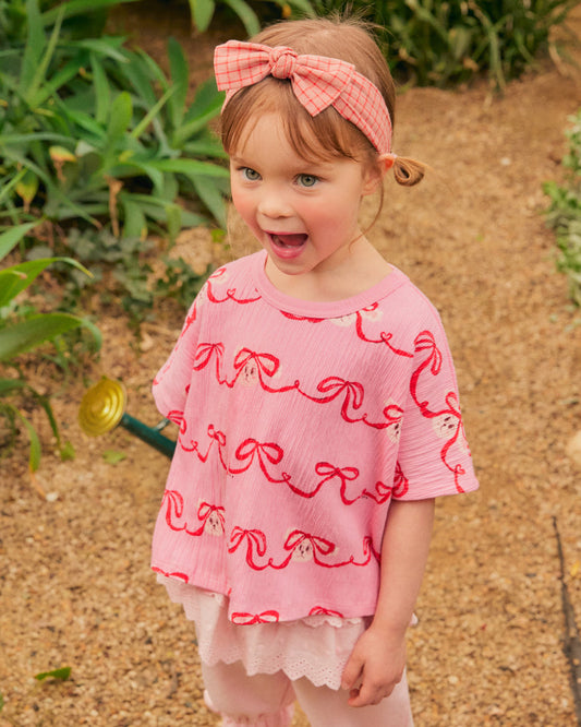[26S] Crinkle All-Over Crop T-Shirt