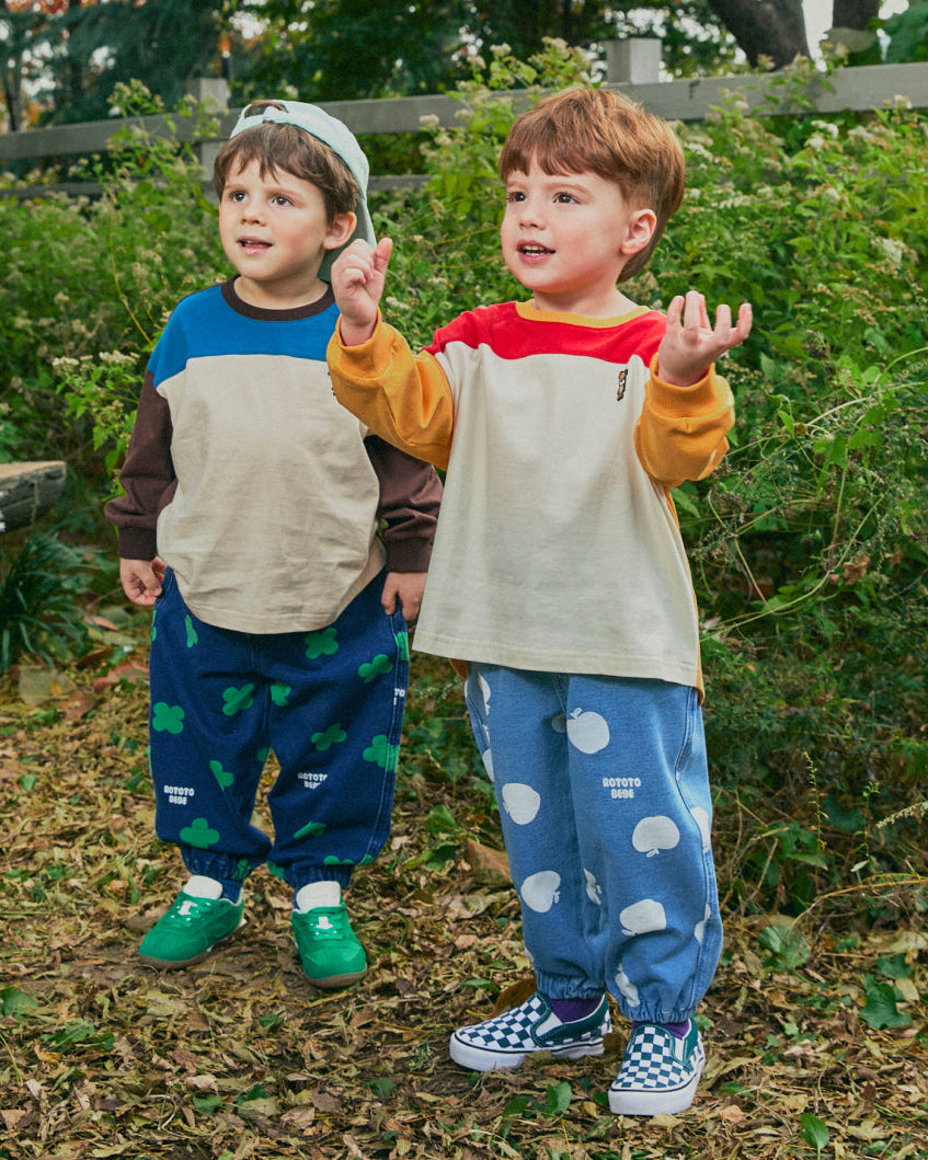 Jersey Denim All-Over Jogger Pants