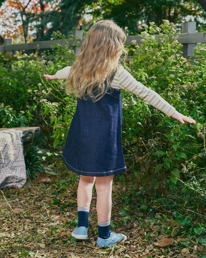 Denim Pocket Overall Dress