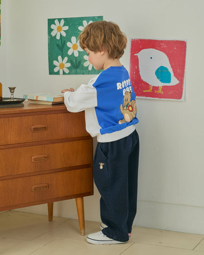 Denim One-Tuck Baggy Pants