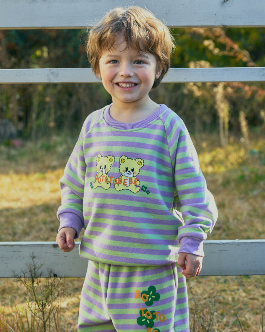 Mini French Terry Stripe Set