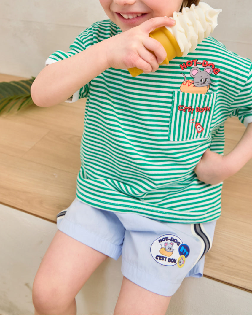 [26S] Tape Trim Shorts