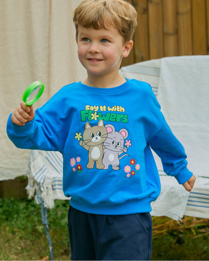 Mini French Terry Point Sweatshirt