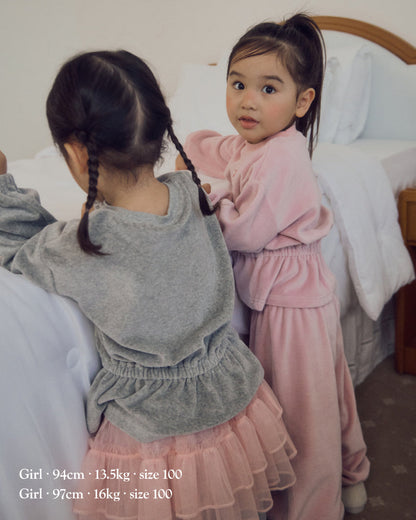 [26W] Atelier Velour Ruffle Set