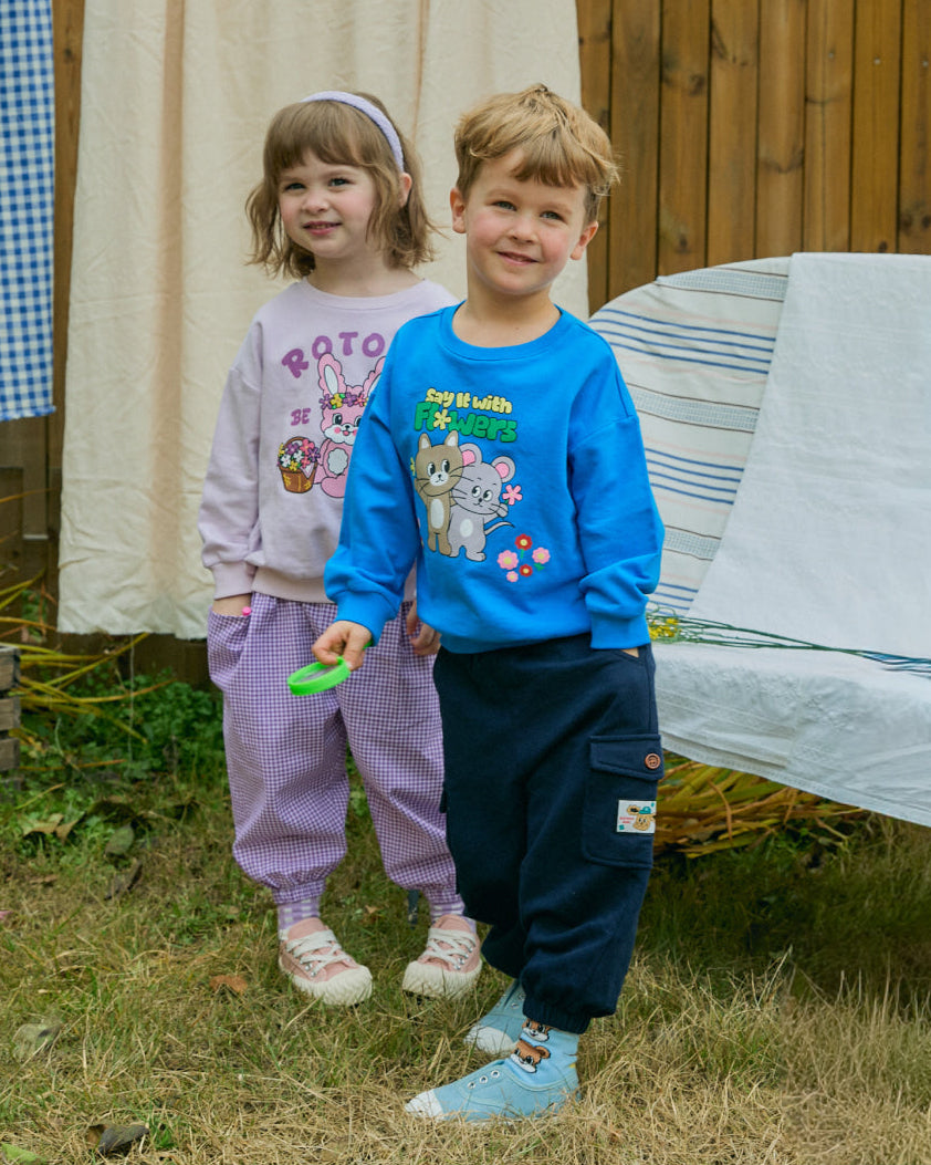 Mini French Terry Cargo Jogger Pants