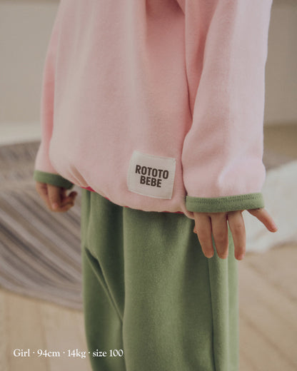 [26W] Atelier Brushed Color-Block Loungewear