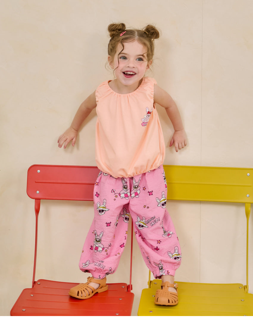 [26S] All-Over Seersucker Relaxed Pants