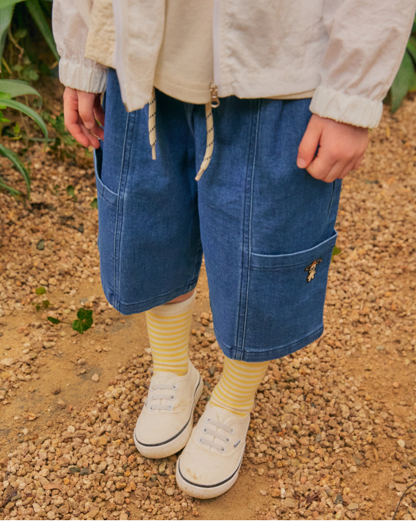 [26S] Denim Bermuda Pants