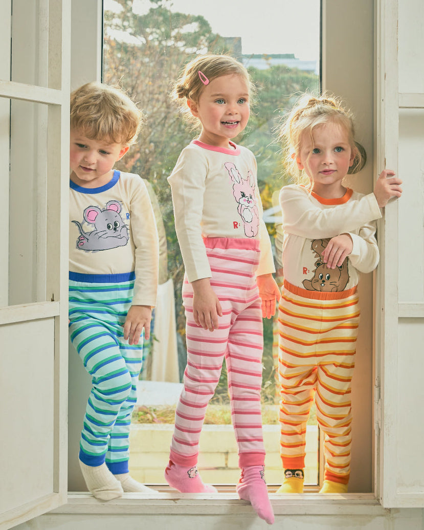 Enzyme Stripe Point Loungewear