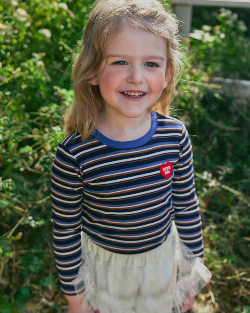 Stretch Rib Stripe T-Shirt