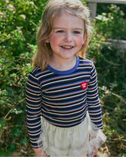 Stretch Rib Stripe T-Shirt