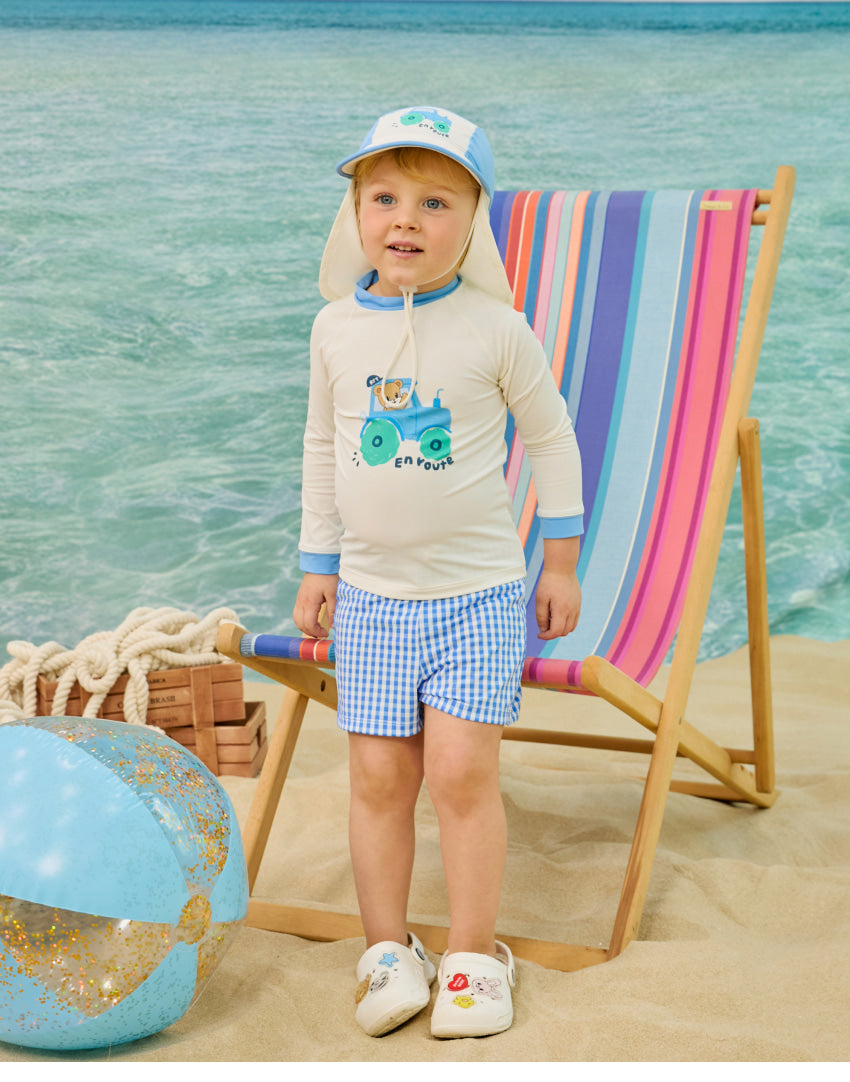 [26S] Check Point Rashguard Hat Set