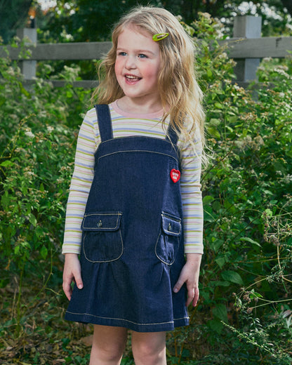 Denim Pocket Overall Dress
