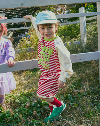 Mini French Terry Stripe Shorts Set