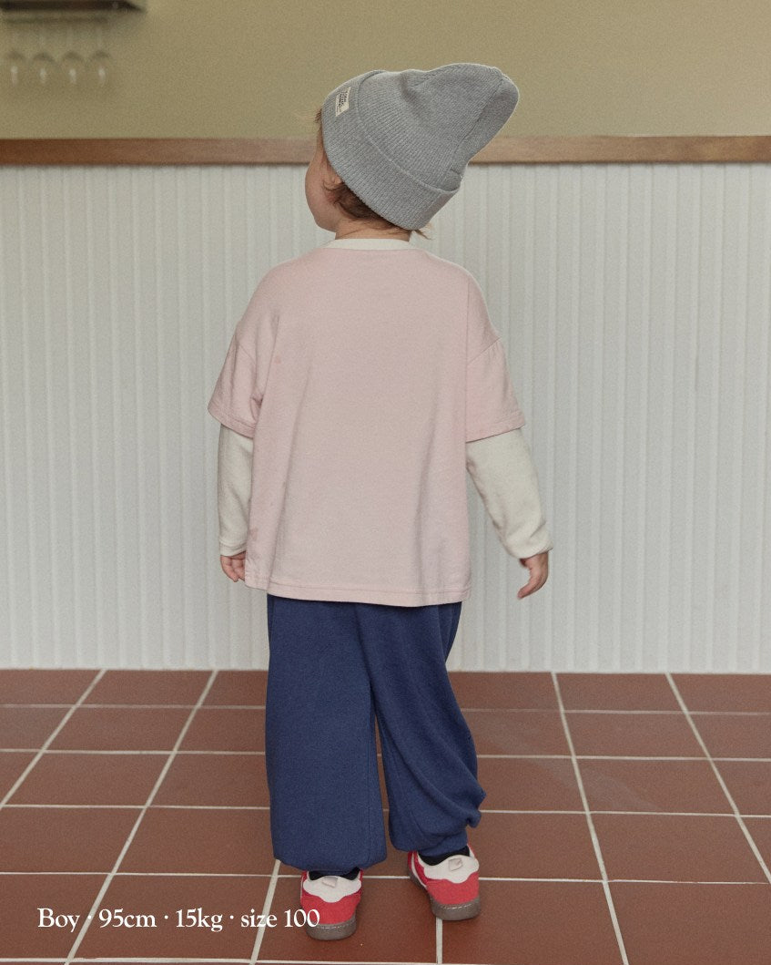 [26F] Cotton Modal Color-Block Layered Loungewear