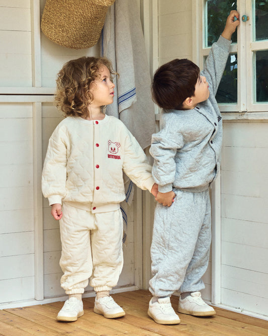Triple Layer Point Cardigan Set