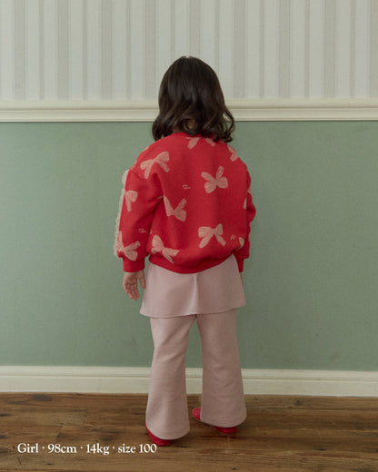 [26F] Ribbon Frill Sweatshirt