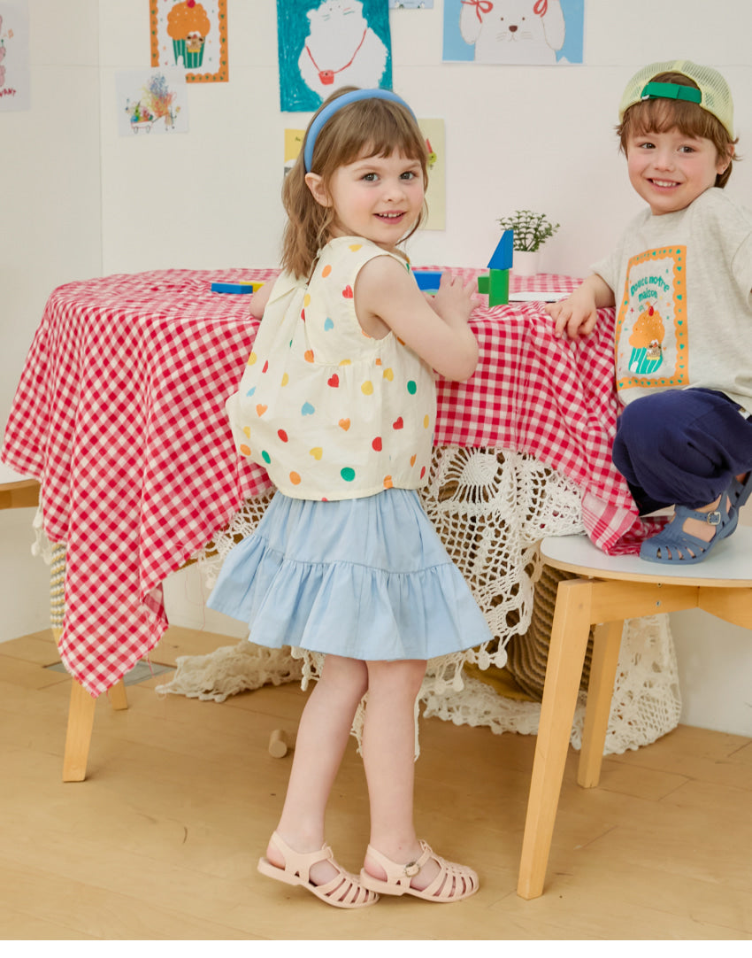 [26S] Cotton Shirring Skirt