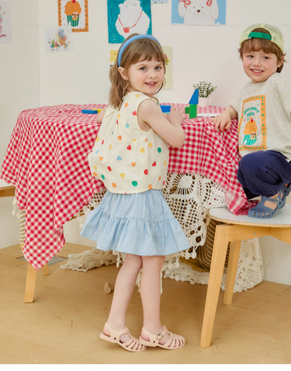 [26S] Cotton Shirring Skirt